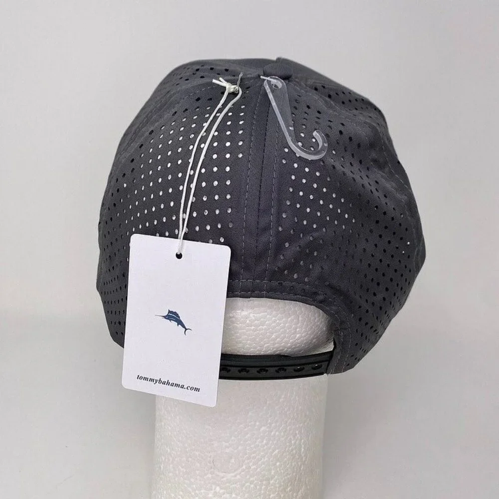 Tommy Bahama Golf Snapback Performance Hat Gray Marlin Fish Beach‎ Mens